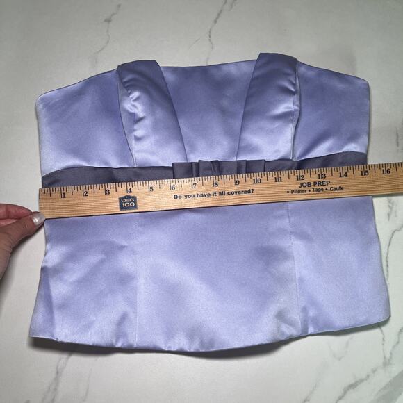 NWT Alfred Angelo 2 Piece Victorian Lilac Dress Strapless Top & Long Skirt Sz 12 - Picture 8 of 16